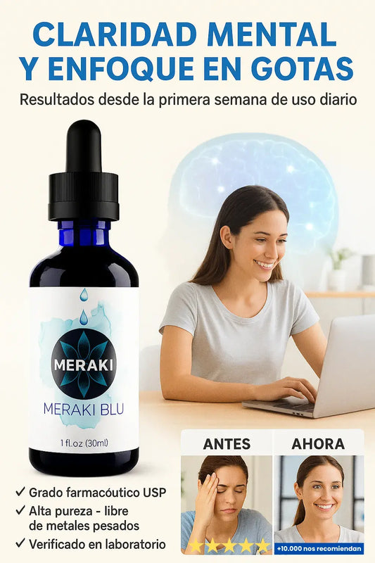 Meraki Blu™️ Azul de metileno grado farmacéutico - Apoyo cognitivo
