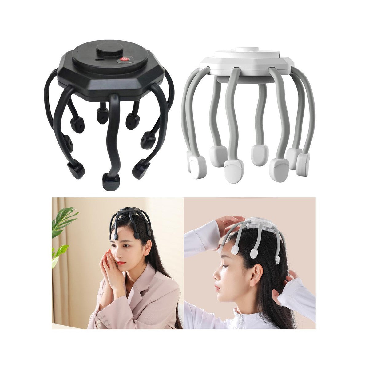 masajeador capilar eléctrico tipo pulpo 🐙💆‍♀️