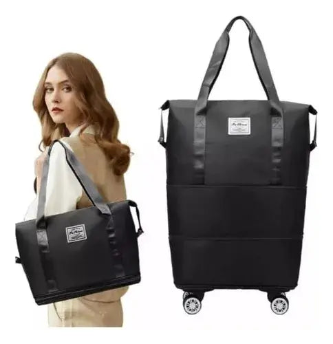 👜✨ Carrito Plegable Multifuncional con Ruedas – Bolso de compras o  de viaje  🚶‍♀️🧳