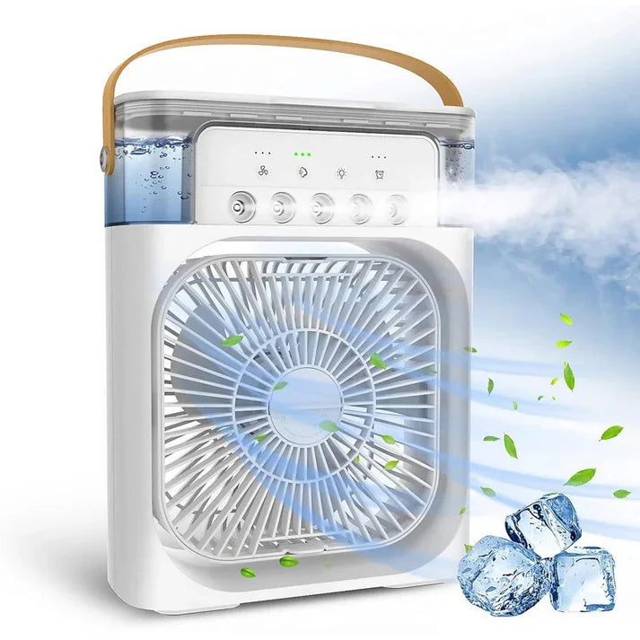 💨❄️ Mini Aire Acondicionado 4 en 1 con Hielo – ¡Frescura Instantánea! 🧊⚡